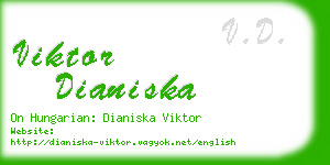 viktor dianiska business card